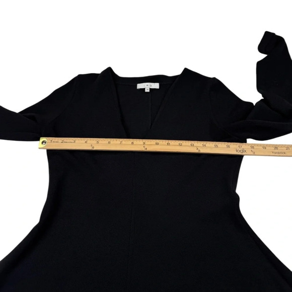 IRO Matvey Black Knit Long Sleeve Mini Wool Blend Dress - Picture 13 of 14
